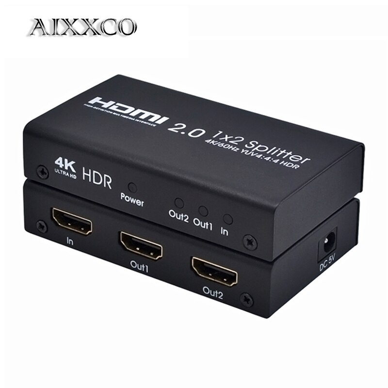 AIXXCO 4K UHD HDMI й 2.0 1x2 HDMI 2.0 ɰ ..
